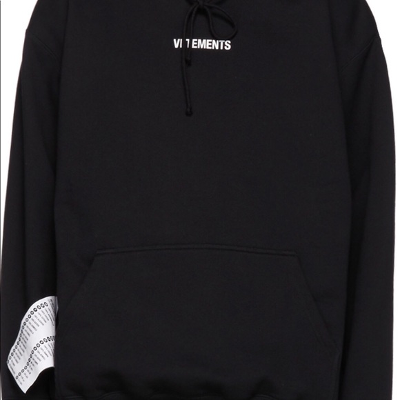 VETEMENTS Black Logo Hoodie - Picture 4 of 6